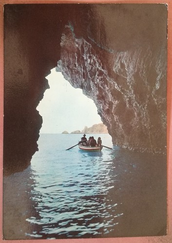 Taormina grotta azzurra 1968 - taormina,