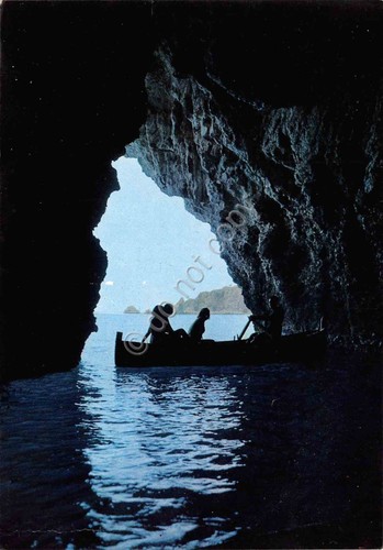 Cartolina taormina mare grotta - mare,