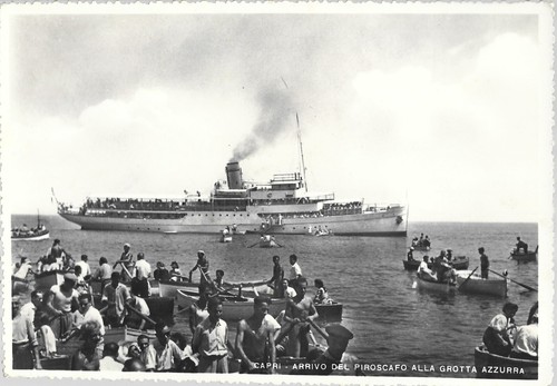 Capri arrivo del piroscafo - arrivo,