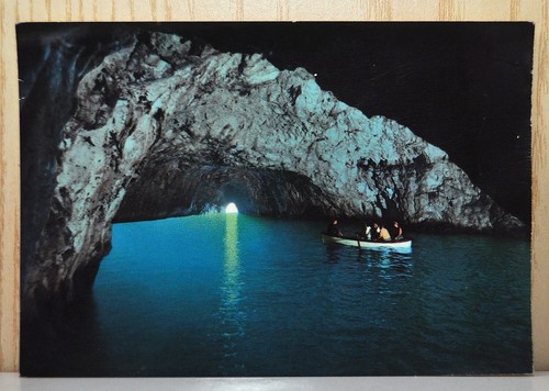 Cartolina capri interno grotta - capri,