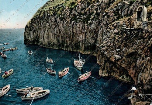 1950c capri entrata grotta - entrata,